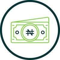 Namecoin Line Circle Icon vector
