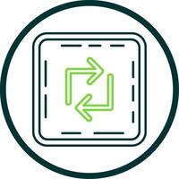 Loop Line Circle Icon vector