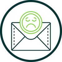 Emoji Line Circle Icon vector