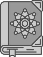 Sciene Line Filled Greyscale Icon vector