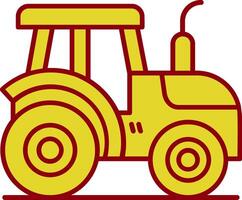 Tractor Vintage Icon vector