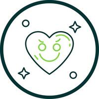 Envy Line Circle Icon vector