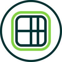 Layout Line Circle Icon vector