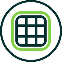Layout Line Circle Icon vector
