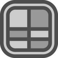 Layout Line Filled Greyscale Icon vector