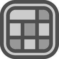 Layout Line Filled Greyscale Icon vector