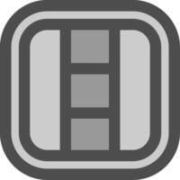 Layout Line Filled Greyscale Icon vector