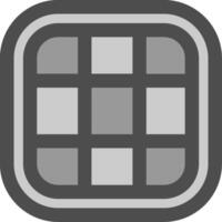 Layout Line Filled Greyscale Icon vector