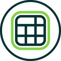 Layout Line Circle Icon vector