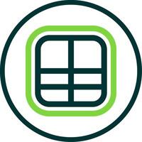 Layout Line Circle Icon vector