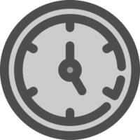 Timer Line Filled Greyscale Icon vector
