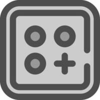 Menu Line Filled Greyscale Icon vector