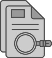 Help Line Filled Greyscale Icon vector