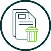 Delete Line Circle Icon vector
