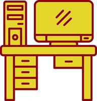 Computer Vintage Icon vector