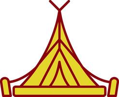 Tent Vintage Icon vector