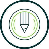 Compose Line Circle Icon vector