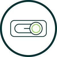 Switch Line Circle Icon vector