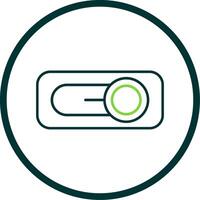 Switch Line Circle Icon vector