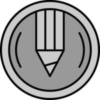 Compose Line Filled Greyscale Icon vector