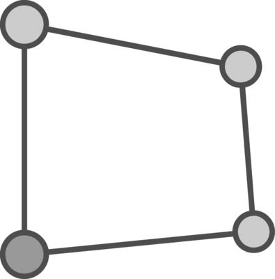 Perspective Line Filled Greyscale Icon