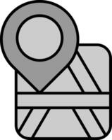 Placeholder Line Filled Greyscale Icon vector