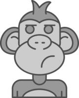 Liar Line Filled Greyscale Icon vector