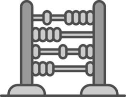 Abacus Line Filled Greyscale Icon vector