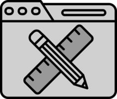 Design Line Filled Greyscale Icon vector