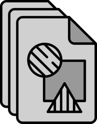 File Line Filled Greyscale Icon