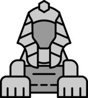 Sphinx Line Filled Greyscale Icon vector