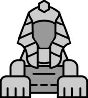 Sphinx Line Filled Greyscale Icon vector