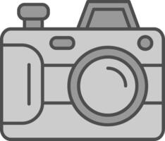 Camera Line Filled Greyscale Icon vector