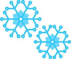 Snowflakes Flat Light Icon vector