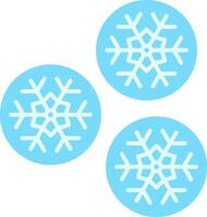 bola de nieve plano ligero icono vector