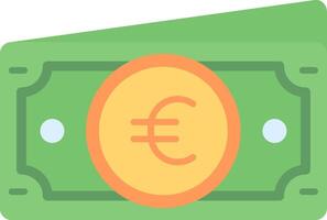 Euro Flat Light Icon vector