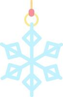 Snowflake Flat Light Icon vector