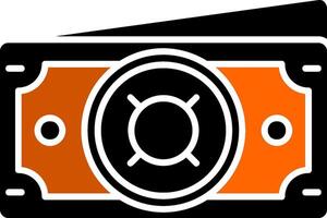 Generic Glyph Orange Circle Icon vector