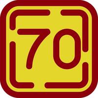 Seventy Vintage Icon vector