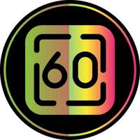 Sixty Glyph Due Color Icon vector