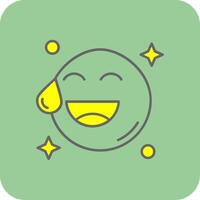 Sweat Filled Yellow Icon vector