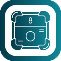 Oxygen Glyph Gradient Round Corner Icon vector