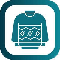 Sweater Glyph Gradient Round Corner Icon vector