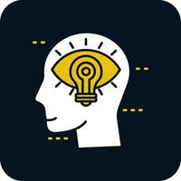 Visualization Glyph Two Color Icon vector