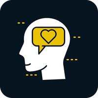 Dialog Glyph Two Color Icon vector