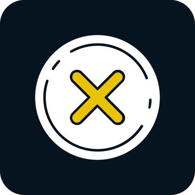 Cancel Glyph Two Color Icon