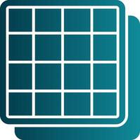 Grid Glyph Gradient Round Corner Icon vector