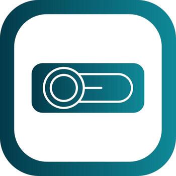 Switch Glyph Gradient Round Corner Icon vector