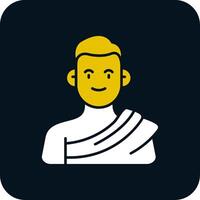 Muslim Glyph Two Color Icon vector