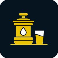 Zamzam Glyph Two Color Icon vector